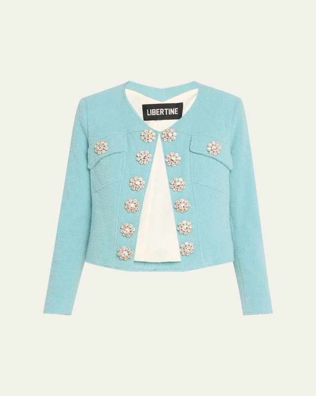 Aqua Boucle Heart Jacket
